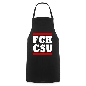 Fck csu - Tablier de cuisine - noir - Devant - AI Model Male 185 dark (185cm)