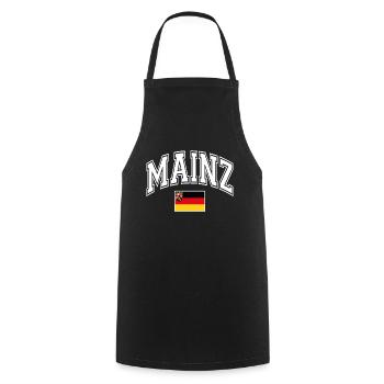Mainz - Cooking Apron - black - Front - AI Model Male 185 dark (185cm)