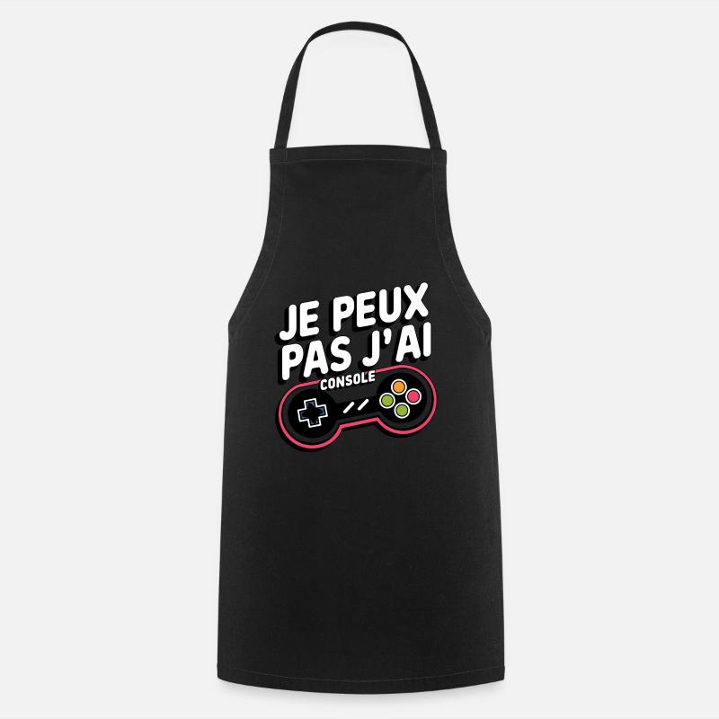 J'Peux Pas J'Ai Console - Tablier de cuisine - noir