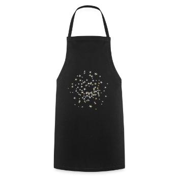 Étoiles de feux d'artifice anciennes et nouvelles - Tablier de cuisine - noir - Devant - AI Model Male 185 dark (185cm)