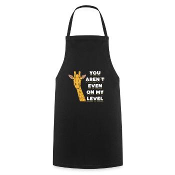 Girrafe Level Up - Cooking Apron - black - Front - AI Model Male 185 dark (185cm)