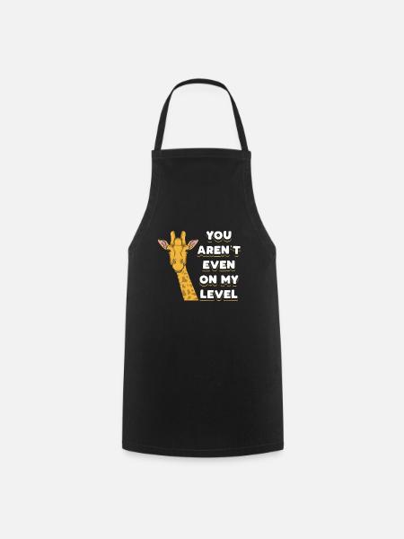 Girrafe Level Up - Cooking Apron - black