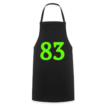 Issue 83 - Cooking Apron - black - Front - AI Model Male 185 dark (185cm)
