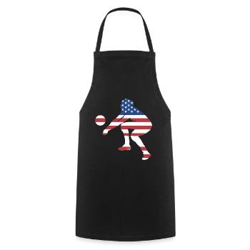 Sport Us Flag Volleyball - Kochschürze - Schwarz - Vorne - AI Model Male 185 dark (185cm)