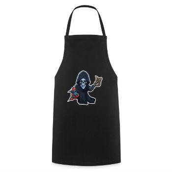 Skeleton - Cooking Apron - black - Front - AI Model Male 185 dark (185cm)