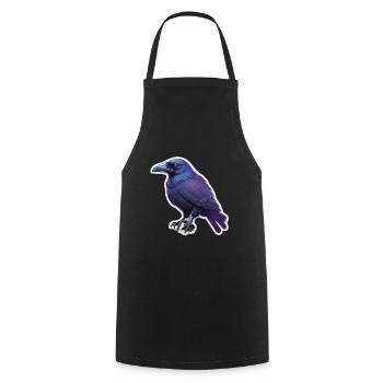 Crow - Cooking Apron - black - Front - AI Model Male 185 dark (185cm)