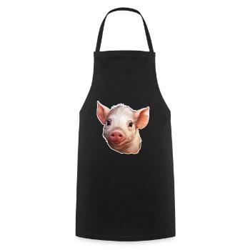 Porcelet - Tablier de cuisine - noir - Devant - AI Model Male 185 dark (185cm)