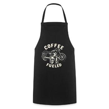 Fuel Your Ride Coffee Fueled Motorcycle - Cooking Apron - black - Front - AI Model Male 185 dark (185cm)
