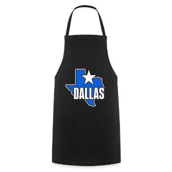 Dallas Texas Map Design for Proud Dallasites - Cooking Apron - black - Front - AI Model Male 185 dark (185cm)