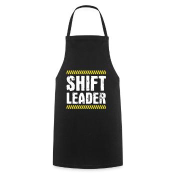 Chef de quart Shiftleader - Tablier de cuisine - noir - Devant - AI Model Male 185 dark (185cm)