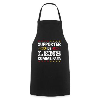 Je Suis Un Supporter De Lens Parfait - Tablier de cuisine - noir - Devant - AI Model Male 185 dark (185cm)