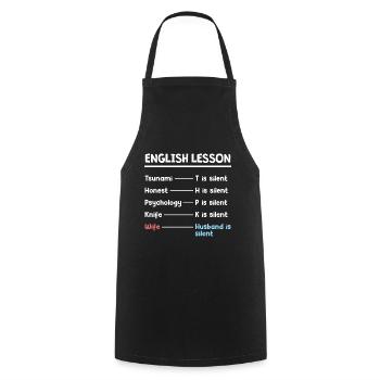 Vatertag Ehemann Design - Kochschürze - Schwarz - Vorne - AI Model Male 185 dark (185cm)