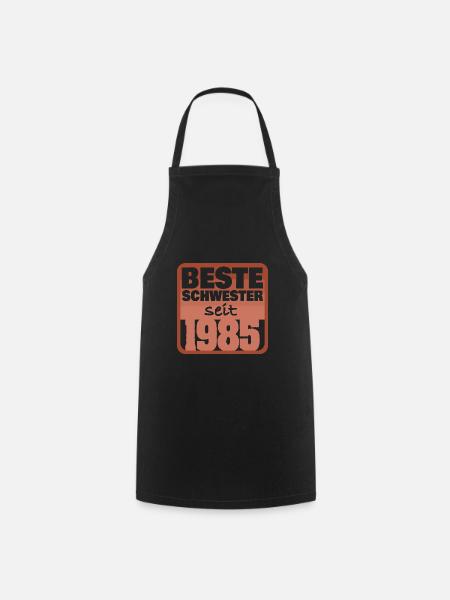 Beste Schwester 1985 - Kochschürze - Schwarz