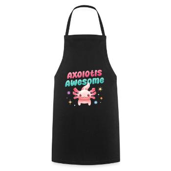 Axolotls Fantastic Design for Axolotl Fans - Cooking Apron - black - Front - AI Model Male 185 dark (185cm)