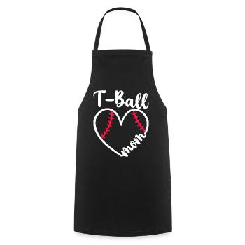 Maman Joueuse De T-Ball Fan De Baseball - Tablier de cuisine - noir - Devant - AI Model Male 185 dark (185cm)