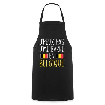 Voyage J'peux Pas J'me Barre En Belgique - Tablier de cuisine - noir - Devant - AI Model Male 185 dark (185cm)