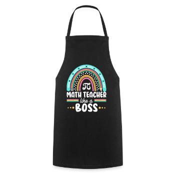 Humour Prof de Maths Comme Boss Des Mathématiques - Tablier de cuisine - noir - Devant - AI Model Male 185 dark (185cm)