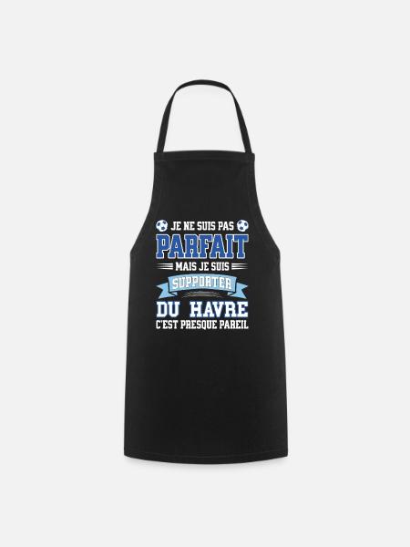Supporter Football Le Havre Foot Fier Havrais - Tablier de cuisine - noir