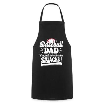 Daddy Baseball Fan Humor - Kochschürze - Schwarz - Vorne - AI Model Male 185 dark (185cm)