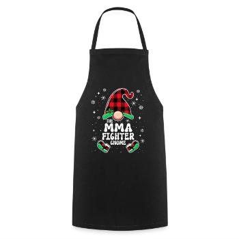 Christmas Family Gnome MMA Fighter - Cooking Apron - black - Front - AI Model Male 185 dark (185cm)