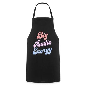 Tante voller Energie Humor Tante Leben - Kochschürze - Schwarz - Vorne - AI Model Male 185 dark (185cm)