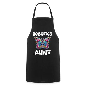 Butterfly Robotic Robot Aunt - Cooking Apron - black - Front - AI Model Male 185 dark (185cm)