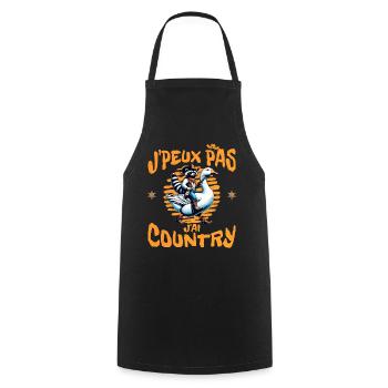 Western Humour Adore La Danse Country - Tablier de cuisine - noir - Devant - AI Model Male 185 dark (185cm)