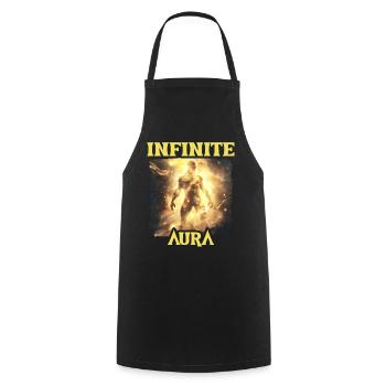 Aura Infinie Punkte Humor Meme Aura - Kochschürze - Schwarz - Vorne - AI Model Male 185 dark (185cm)