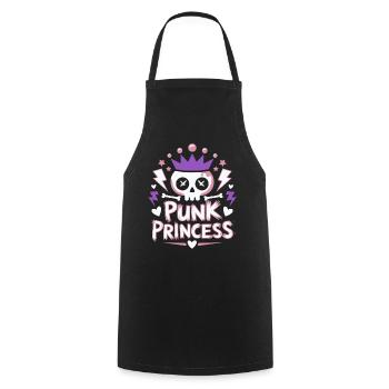 Punk Woman Princess Rocker Punk - Cooking Apron - black - Front - AI Model Male 185 dark (185cm)