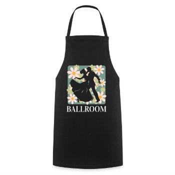 Femme Danseuse De Salon Danse De Bal - Tablier de cuisine - noir - Devant - AI Model Male 185 dark (185cm)