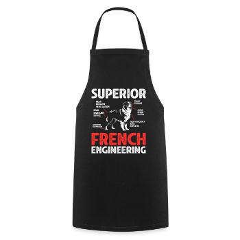 Humor Gift Australian Shepherd Dog - Cooking Apron - black - Front - AI Model Male 185 dark (185cm)