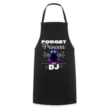 Oublie La Princesse Humour DJ Femme - Tablier de cuisine - noir - Devant - AI Model Male 185 dark (185cm)