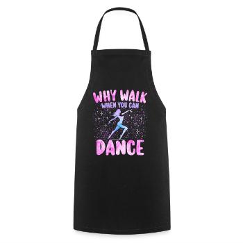 Humour Danser Fille Femme Danseuse - Tablier de cuisine - noir - Devant - AI Model Male 185 dark (185cm)