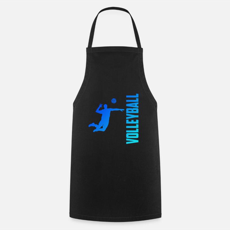 volley-ball - Tablier de cuisine - noir