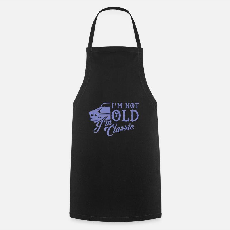 Classic Car Classic Car Old School Gift - Cooking Apron - black