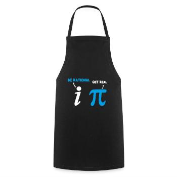 Pi Mathe Mathematik Spruch Geschenk - Kochschürze - Schwarz - Vorne - AI Model Male 185 dark (185cm)