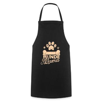 Hunde Mama Knochen Pfote Spruch Geschenk - Kochschürze - Schwarz - Vorne - AI Model Male 185 dark (185cm)