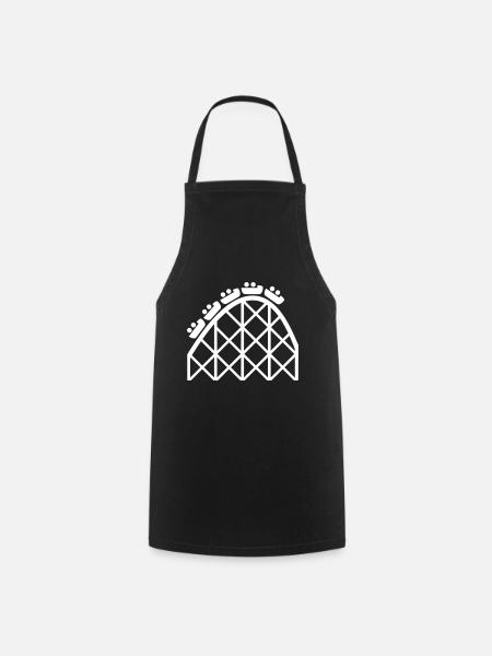 roller coaster - Cooking Apron - black