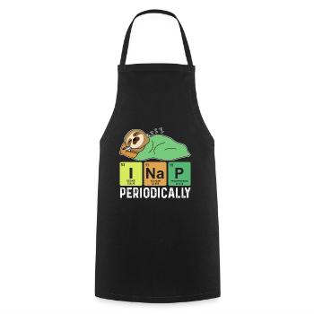 I take a nap regularly, funny nick - Cooking Apron - black - Front - AI Model Male 185 dark (185cm)