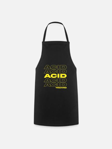 Acid Techno | Wir lieben Acid Techno - Kochschürze - Schwarz