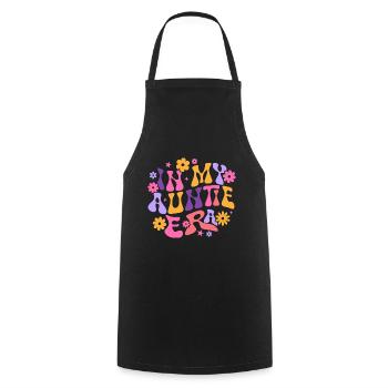 In My Auntie Era Baby Announcement Aunt Mother's - Tablier de cuisine - noir - Devant - AI Model Male 185 dark (185cm)