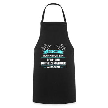 Ofenbauer Design für stolze Handwerker - Kochschürze - Schwarz - Vorne - AI Model Male 185 dark (185cm)