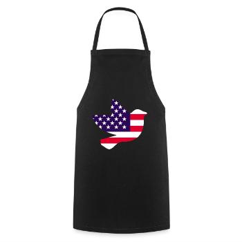 US Amerika Flagge Taube Design für Taubenliebhaber - Kochschürze - Schwarz - Vorne - AI Model Male 185 dark (185cm)
