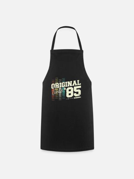 1985 Jahrgang geboren Vintage Retro Geburtstag - Kochschürze - Schwarz