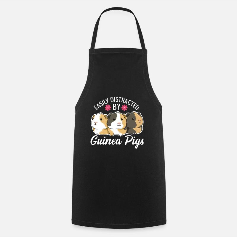 Guinea pig saying for a guinea pig - Cooking Apron - black