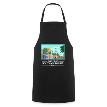 South Carolina Fil-Am Design for Proud Pinoys - Cooking Apron - black - Front - AI Model Male 185 dark (185cm)