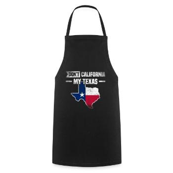Protect my Texas Kartendesign für stolze Texaner - Kochschürze - Schwarz - Vorne - AI Model Male 185 dark (185cm)
