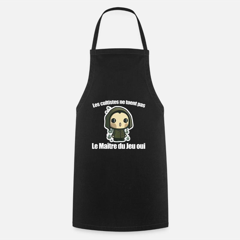jdr maitre du jeu 4 - Tablier de cuisine - noir