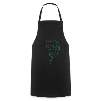 Heißluftballon - Kochschürze - Schwarz - Vorne - AI Model Male 185 dark (185cm)