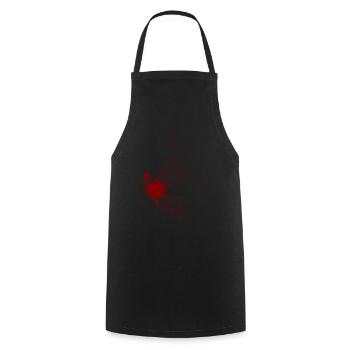 collection créative - ligne / rouge - Tablier de cuisine - noir - Devant - AI Model Male 185 dark (185cm)